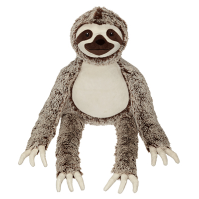 personalised sloth teddy